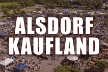 Alsdorf Kaufland mit Hintergrund