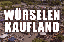 Würselen Kaufland mit Hintergrund Markt